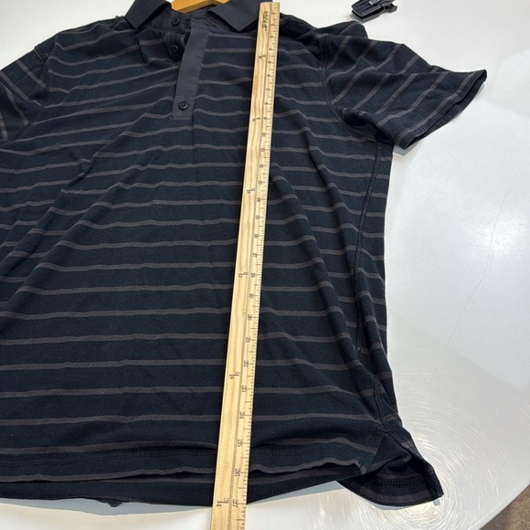 Lululemon Men's Polo Shirt Blue and Grey Size Medium - Picture 5 of 5